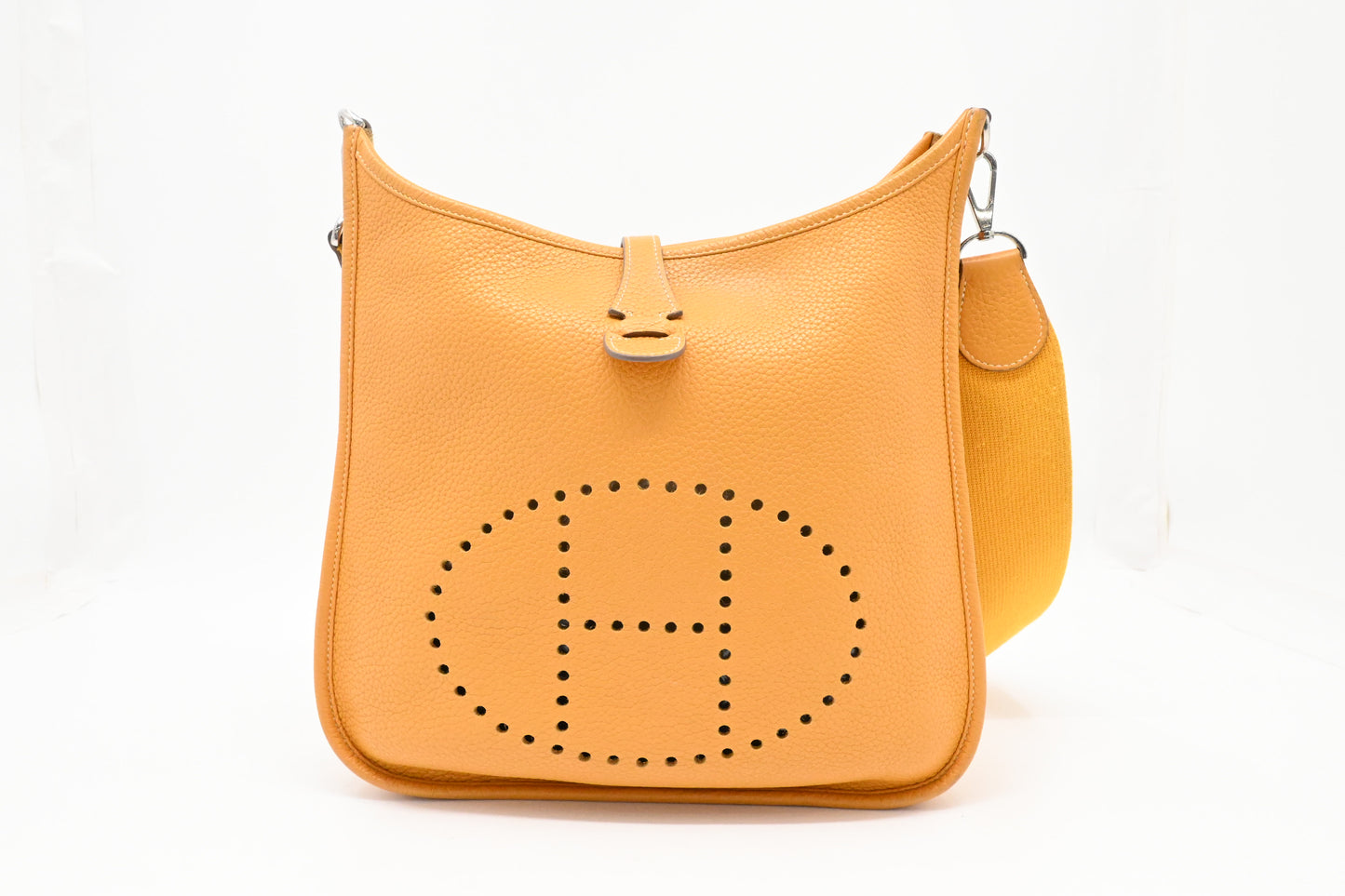Hermes Evelyne PM in Yellow Leather