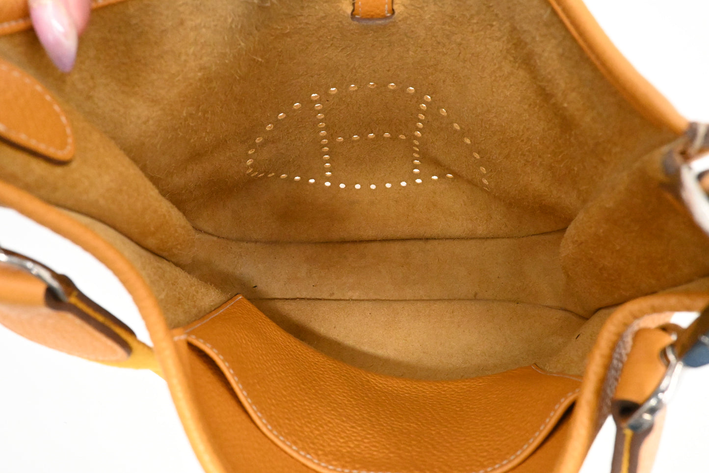 Hermes Evelyne PM in Yellow Leather