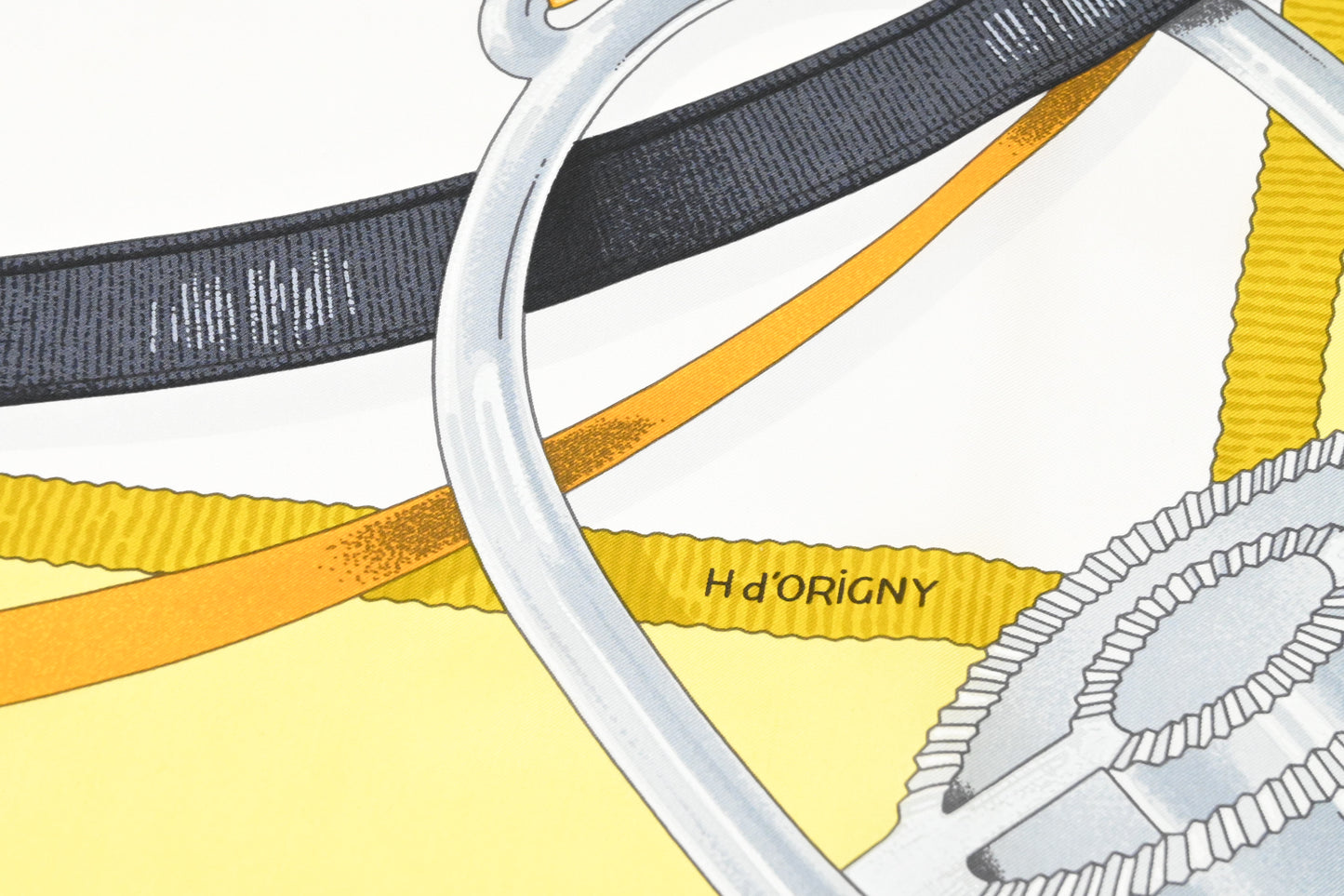 Hermes 'Grand Manege' Carre 140 in Yellow Silk