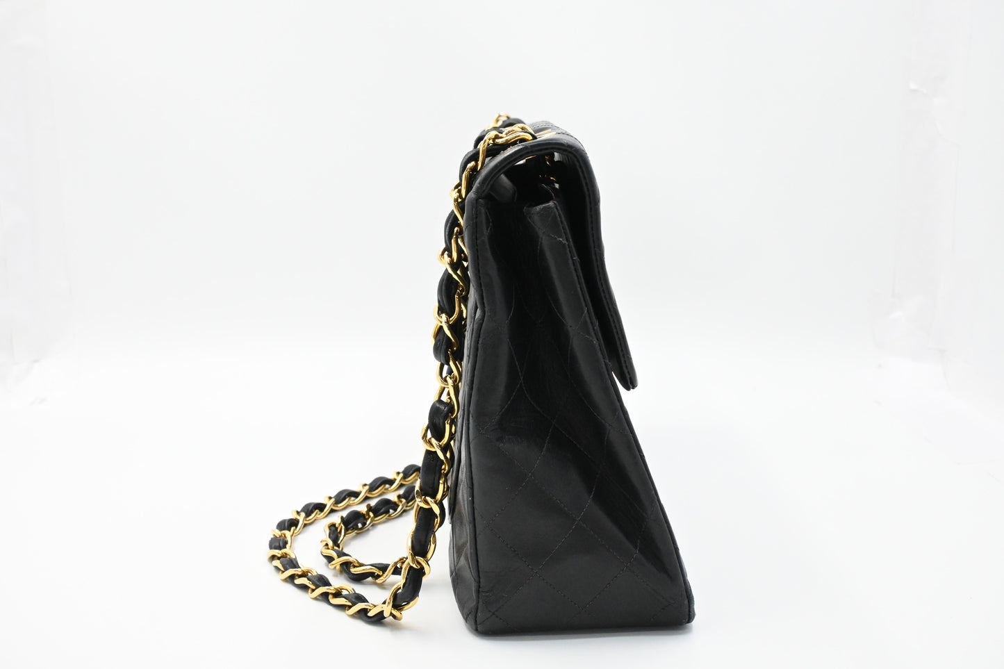 Chanel Maxi Flap in Black Mattelassé Leather