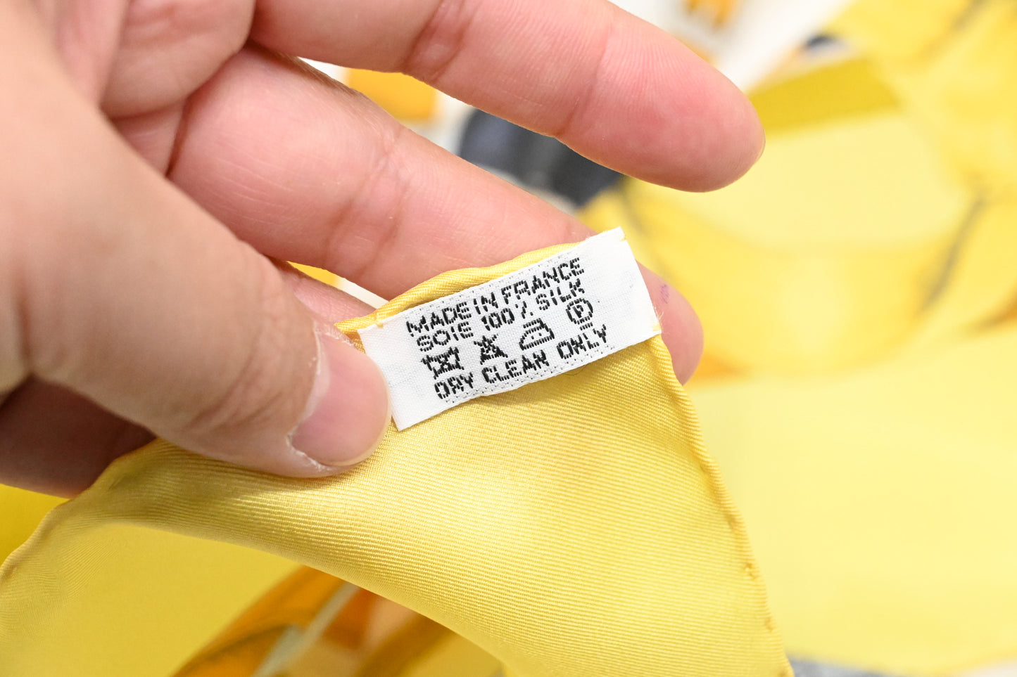 Hermes 'Grand Manege' Carre 140 in Yellow Silk