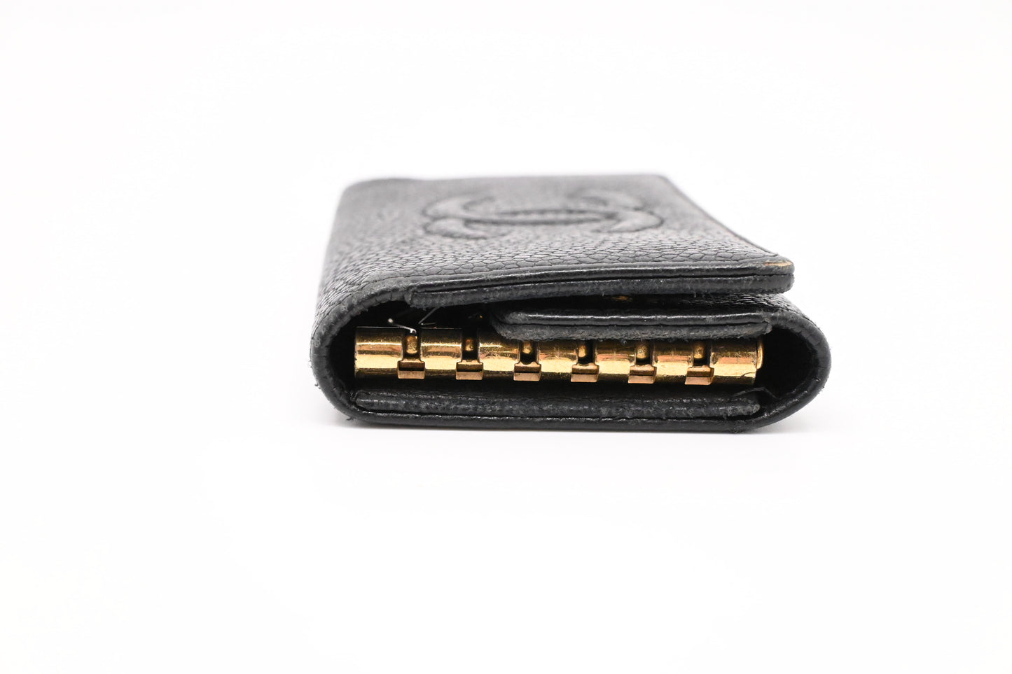 Chanel 6 Key Case in Black Caviar Leather