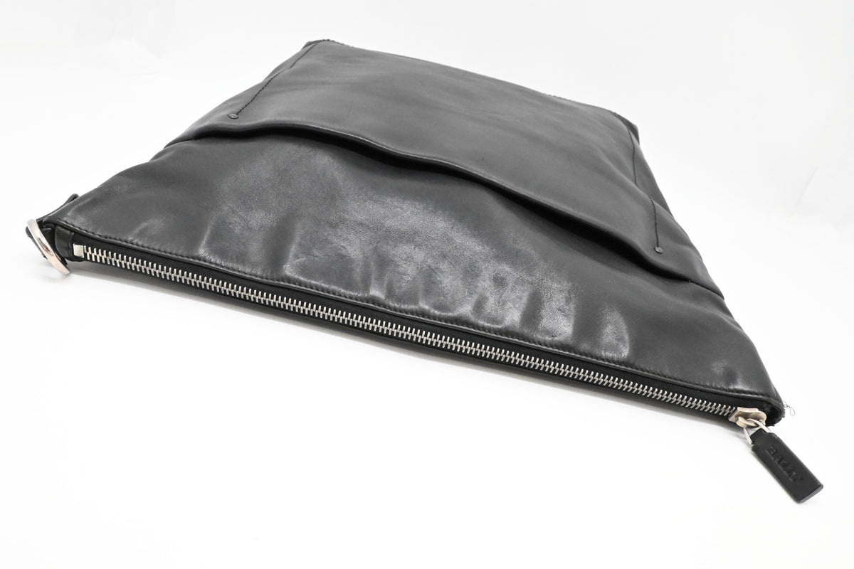 Bally Pouch in Black Leather