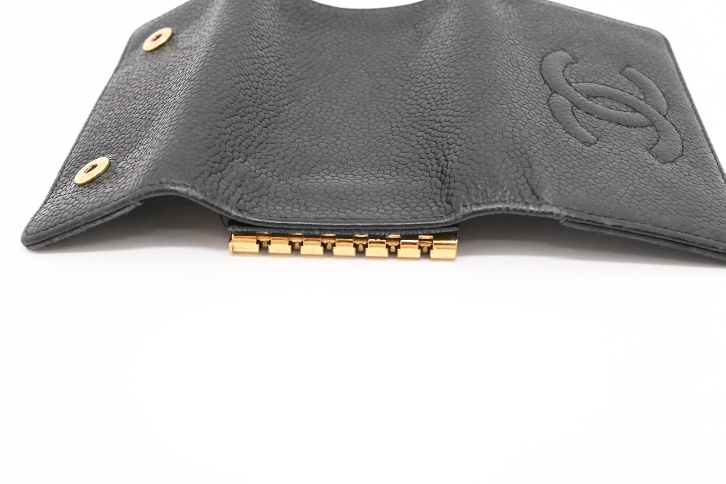 Chanel 6 Key Case in Black Caviar Leather