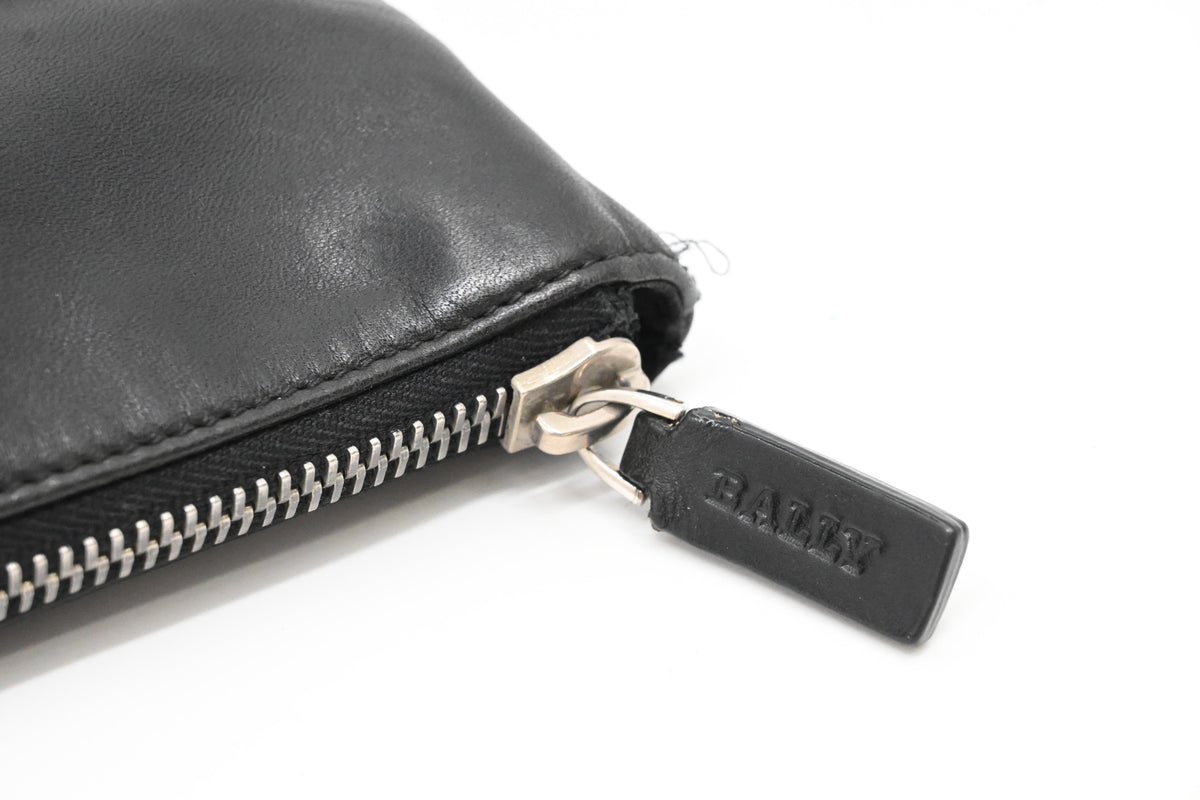 Bally Pouch in Black Leather