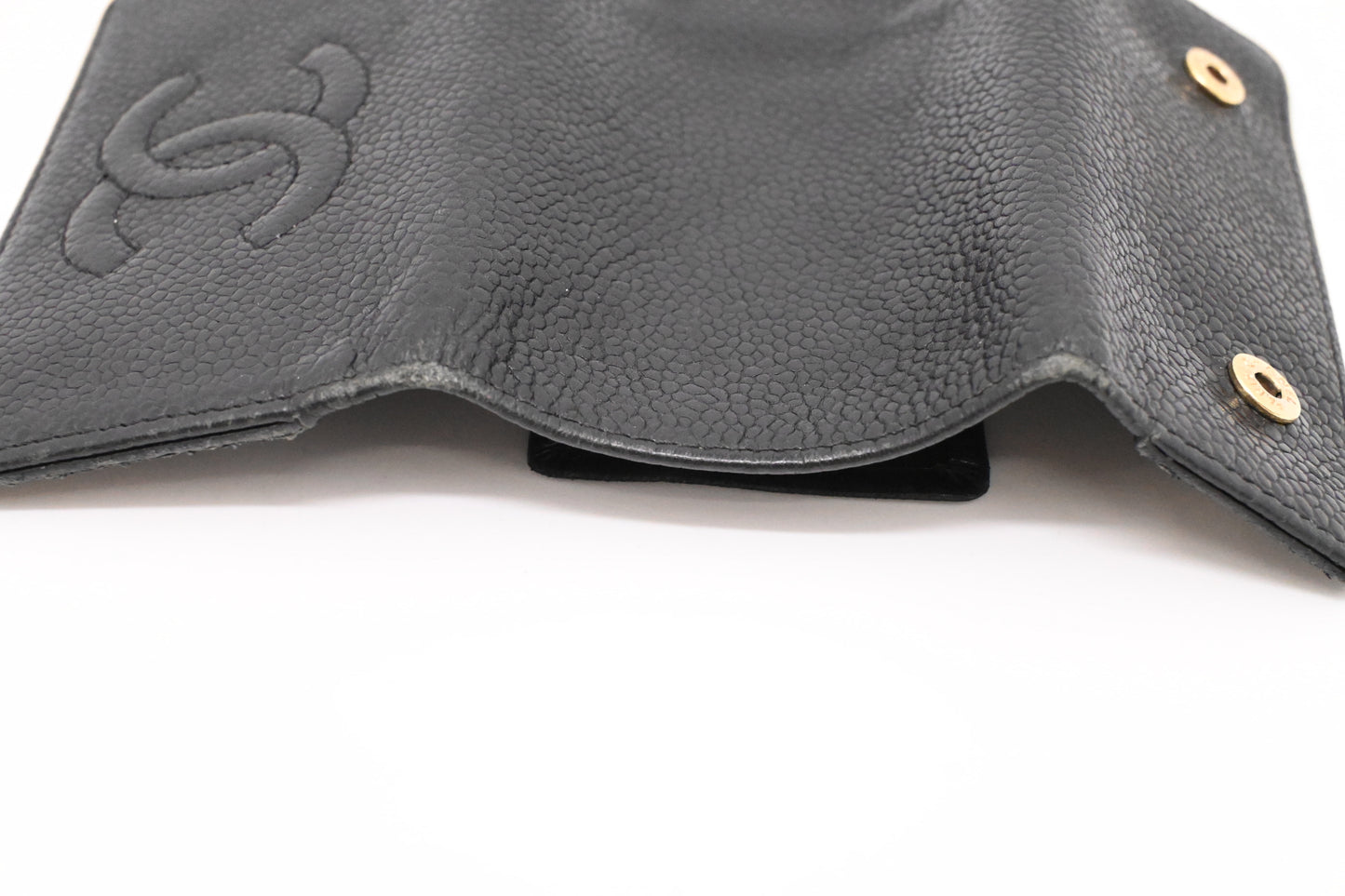 Chanel 6 Key Case in Black Caviar Leather