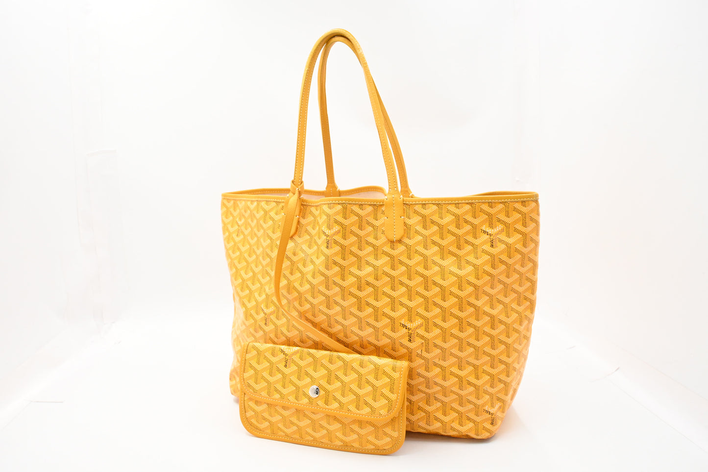 Goyard Saint Louis PM in Yellow Goyardine Canvas