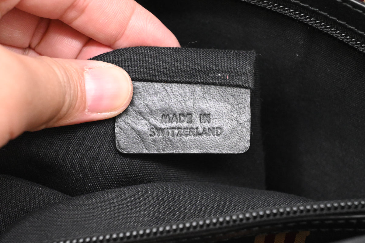 Bally Pouch in Black Leather