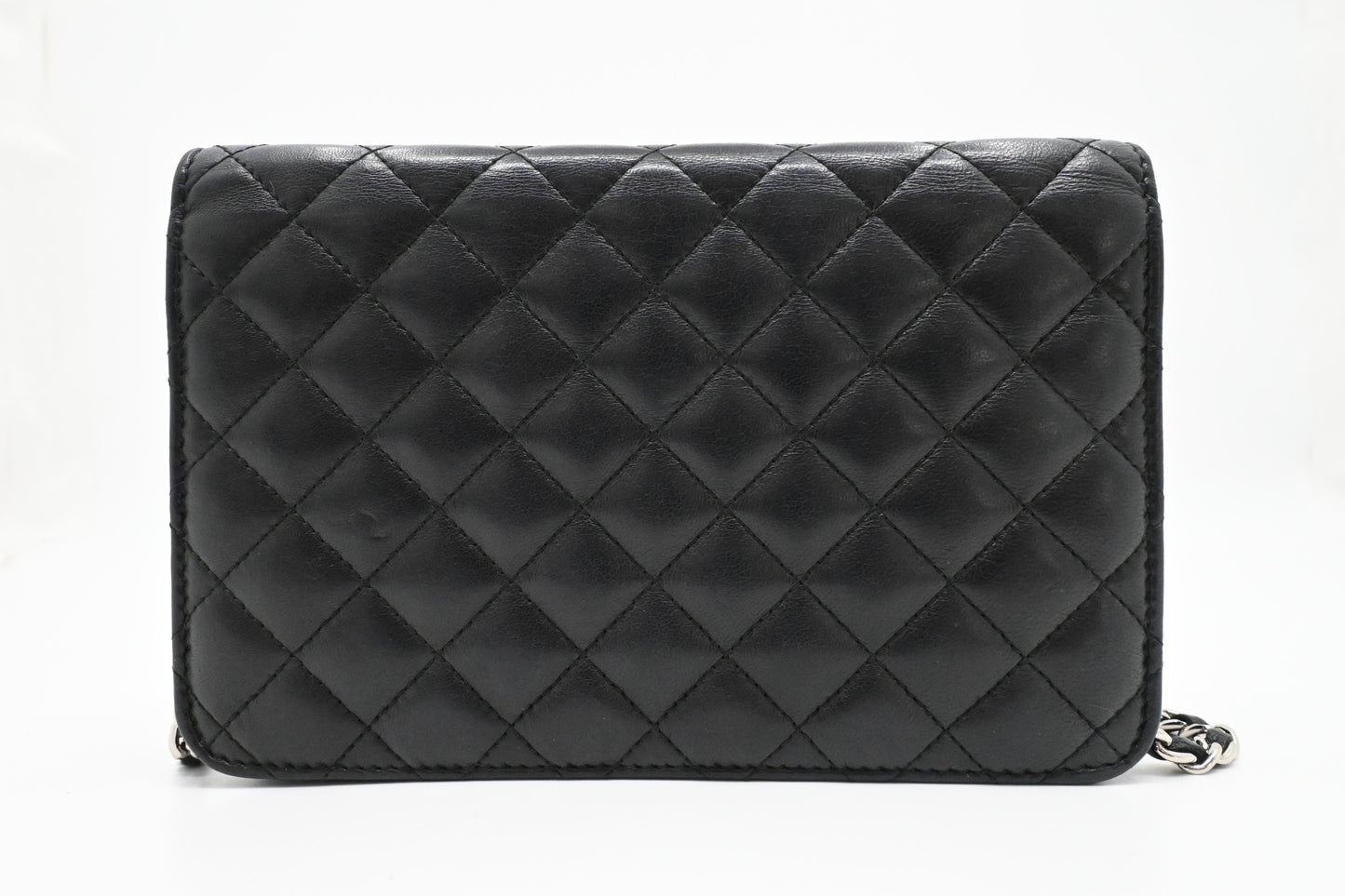 Chanel Wallet on Chain in Matelasse Black Lambskin