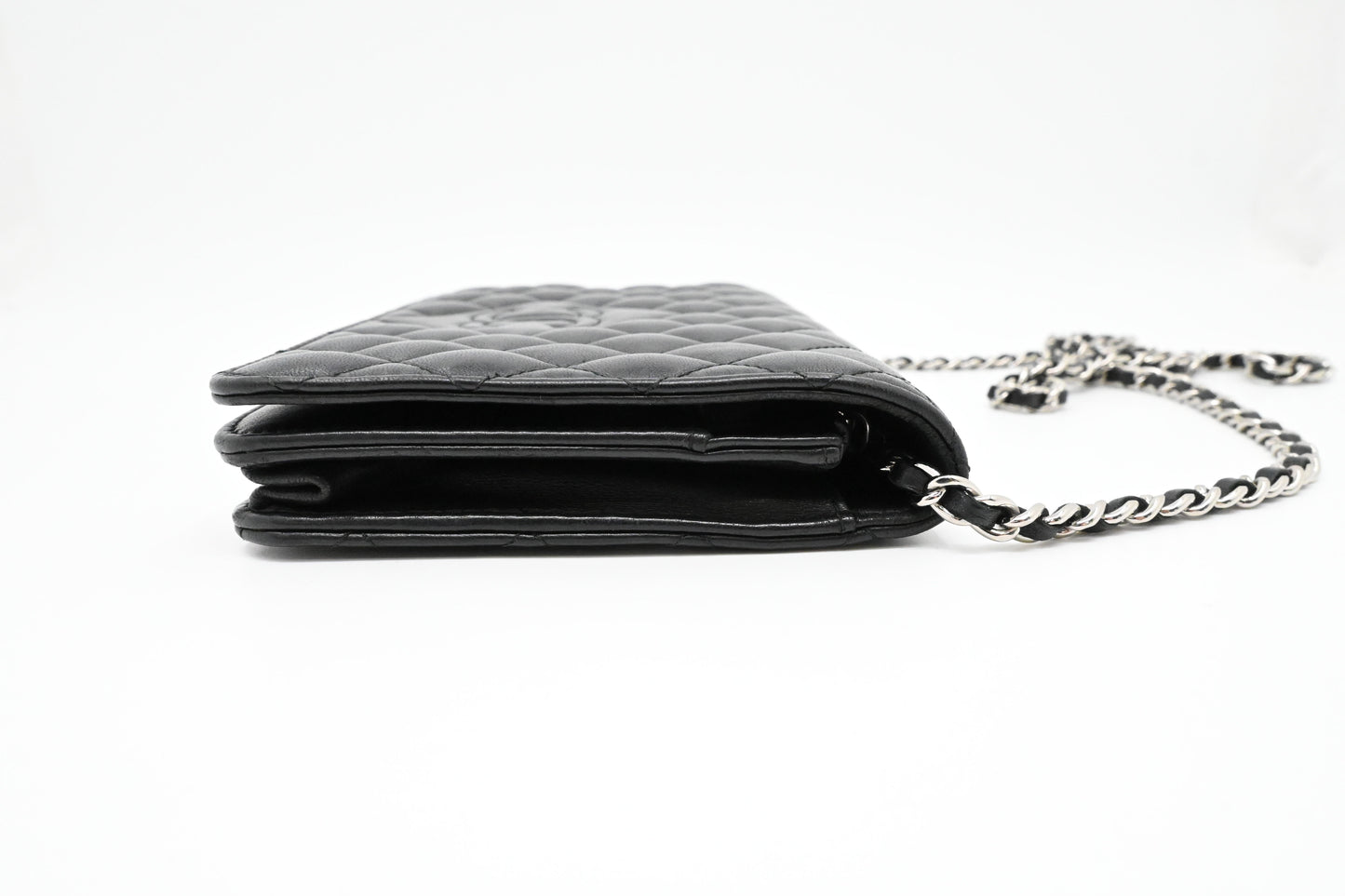 Chanel Wallet on Chain in Matelasse Black Lambskin