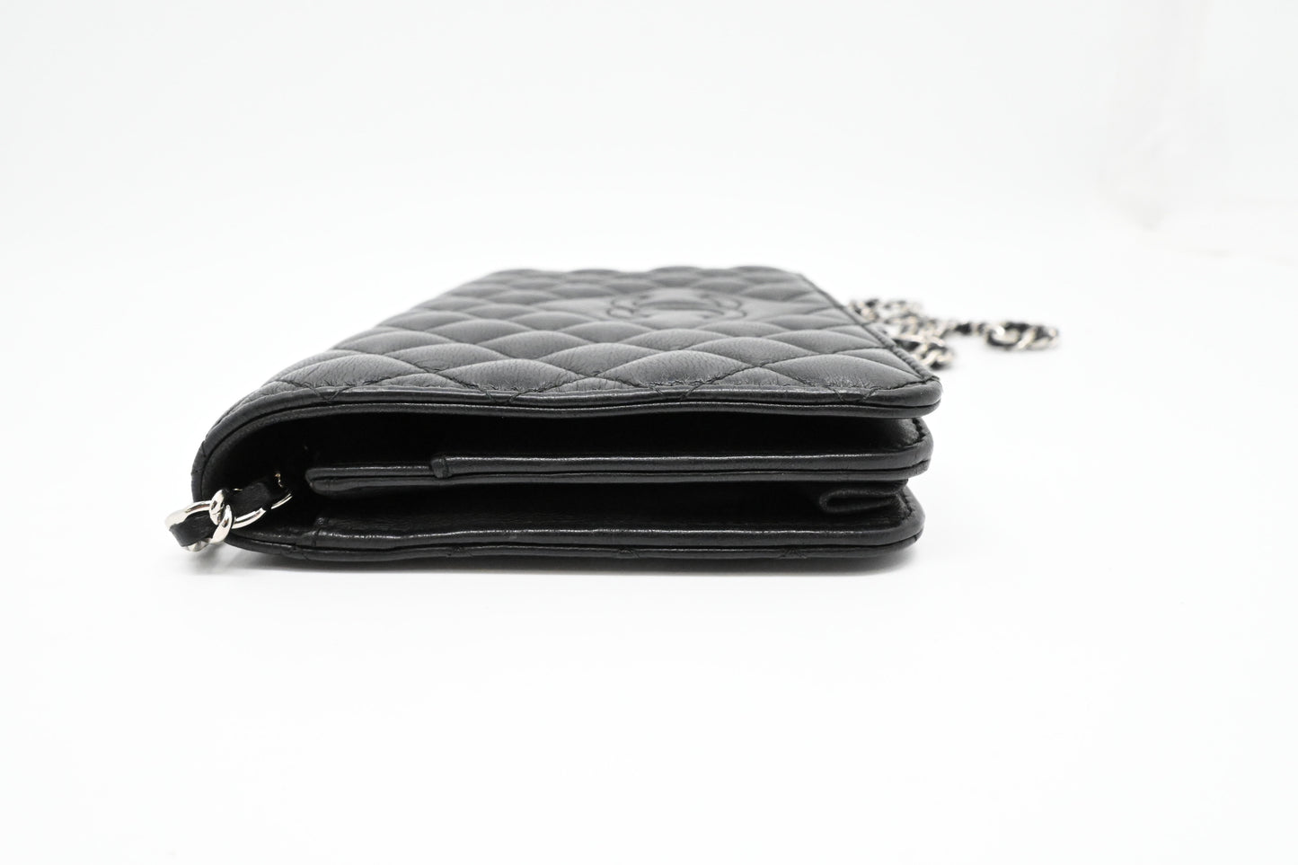 Chanel Wallet on Chain in Matelasse Black Lambskin