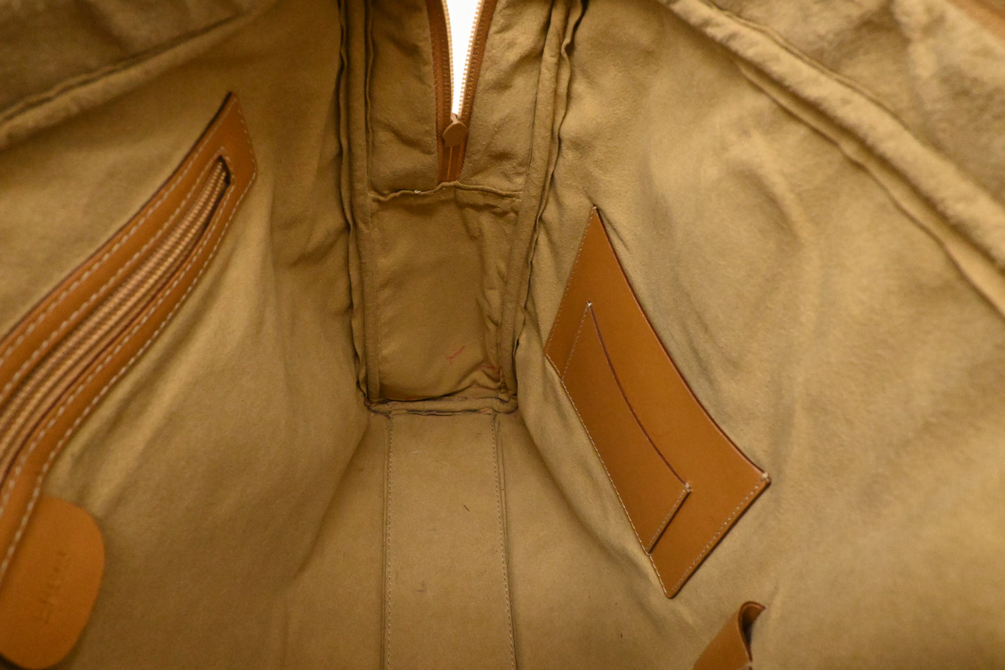 Gucci Business Bag in Beige GG Canvas and Brown Leather