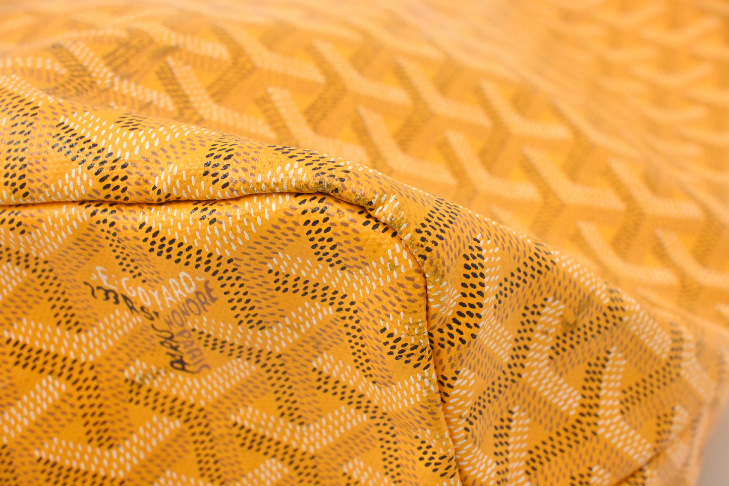 Goyard Saint Louis PM in Yellow Goyardine Canvas