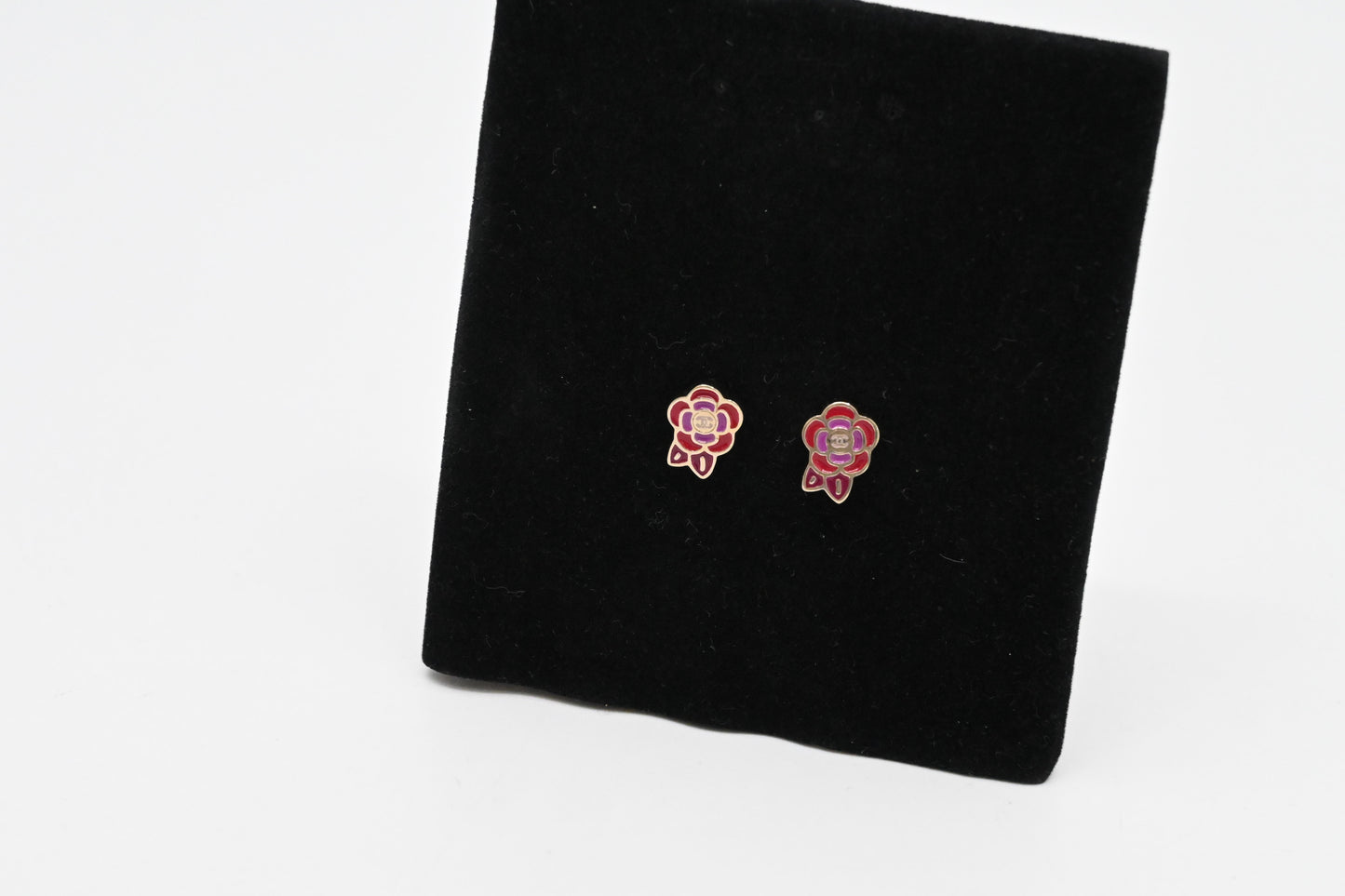Chanel Camellia Stud Earrings