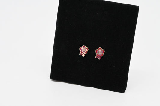 Chanel Camellia Stud Earrings