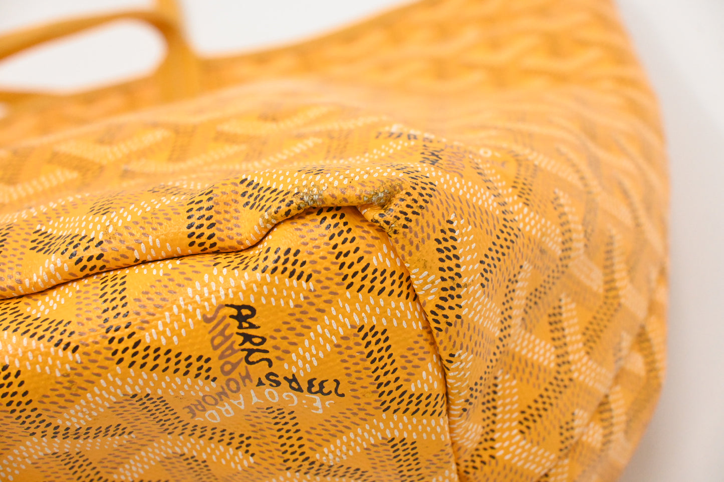 Goyard Saint Louis PM in Yellow Goyardine Canvas