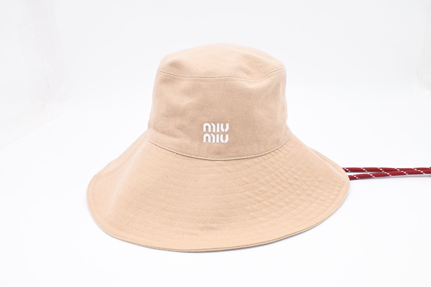 Miu Miu Hat in Beige Cotton