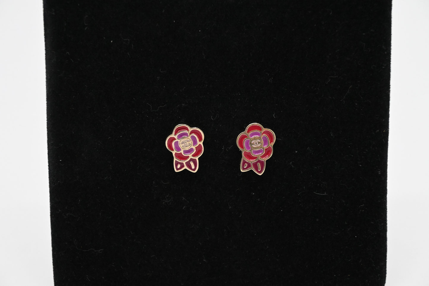 Chanel Camellia Stud Earrings