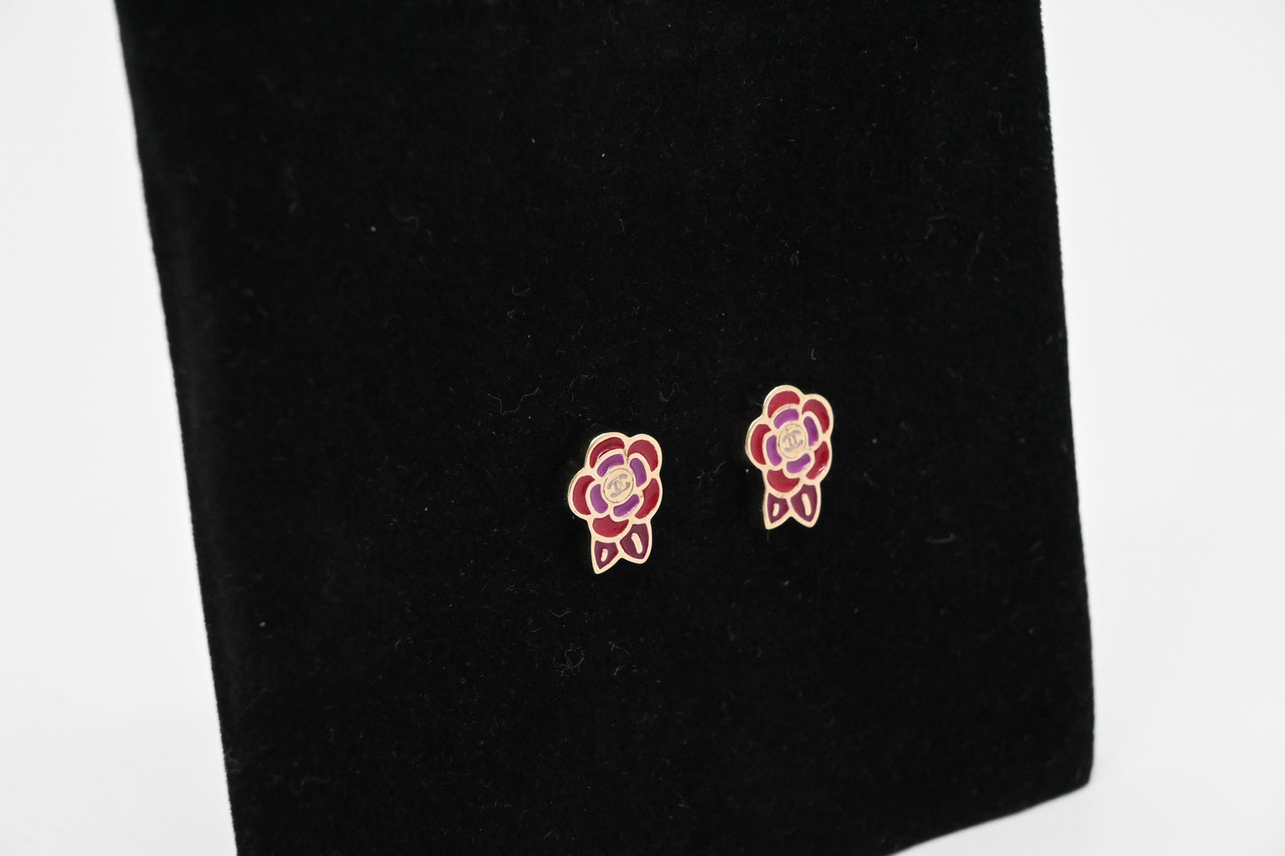 Chanel Camellia Stud Earrings