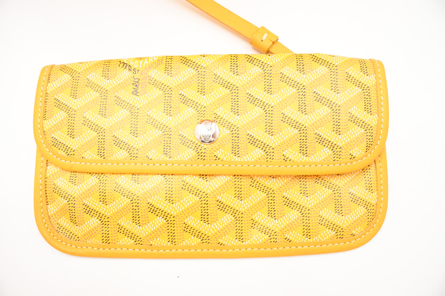 Goyard Saint Louis PM in Yellow Goyardine Canvas