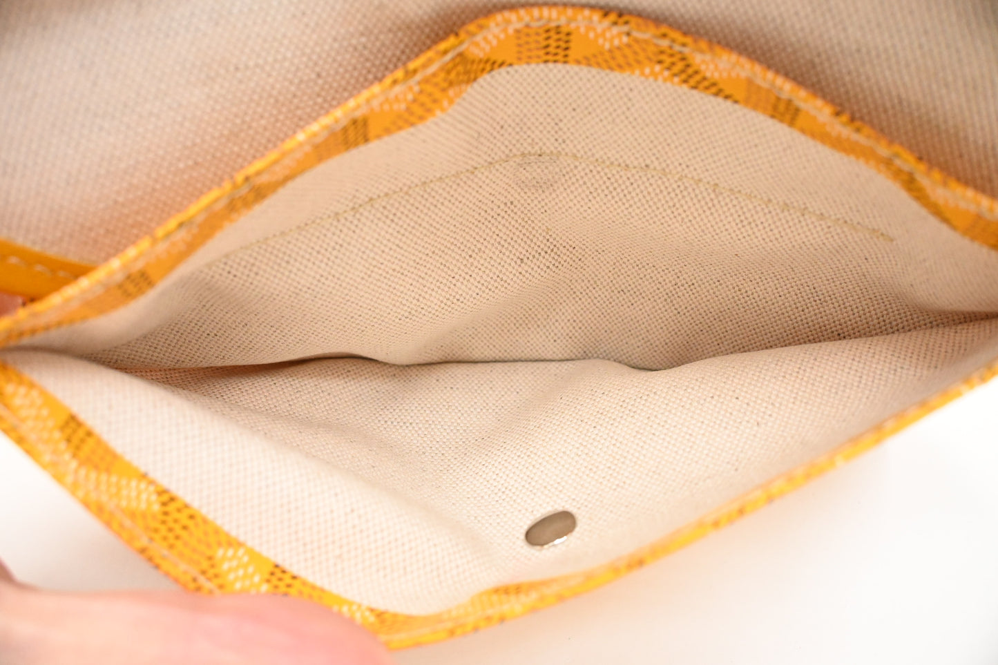 Goyard Saint Louis PM in Yellow Goyardine Canvas