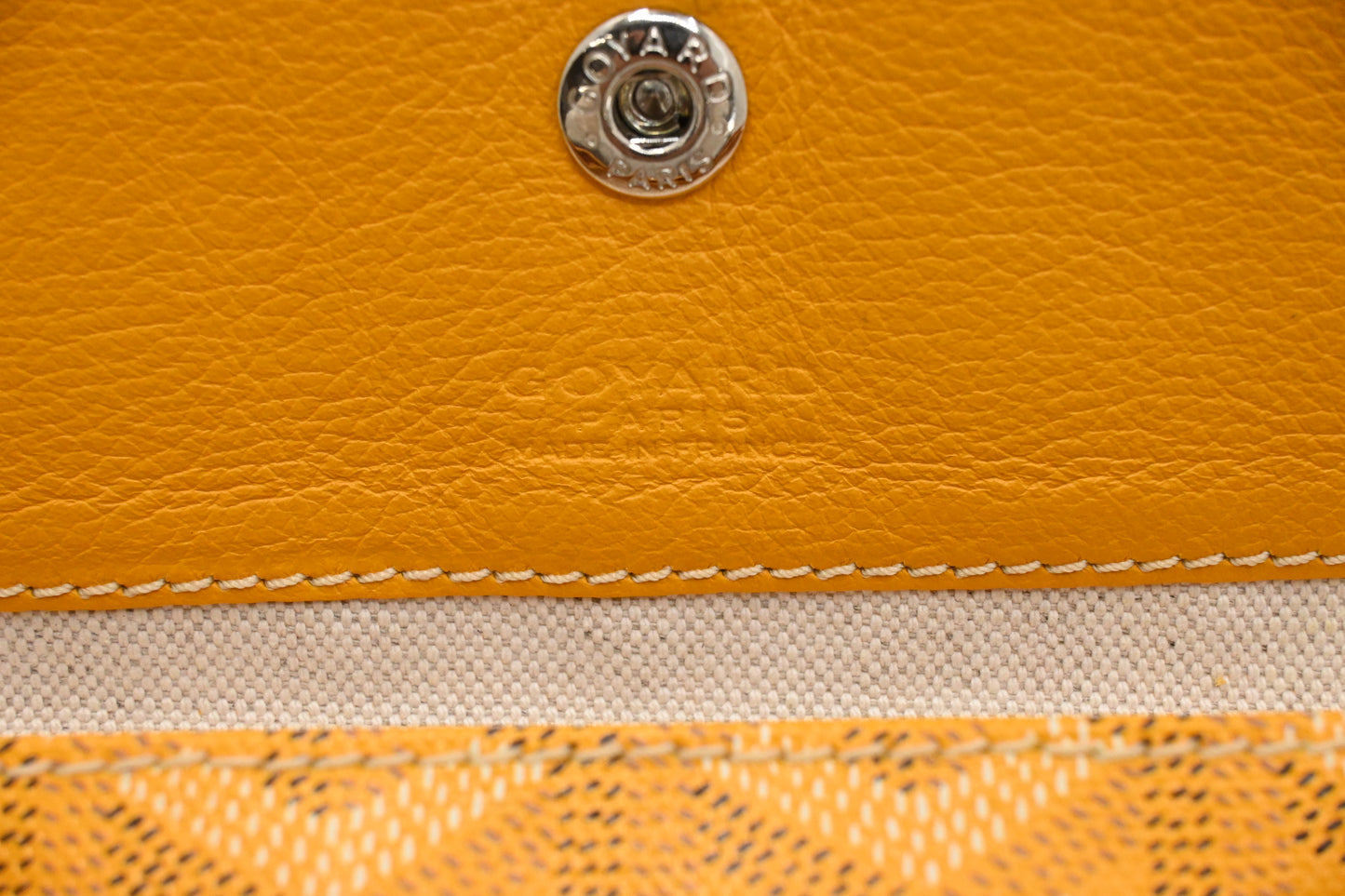 Goyard Saint Louis PM in Yellow Goyardine Canvas