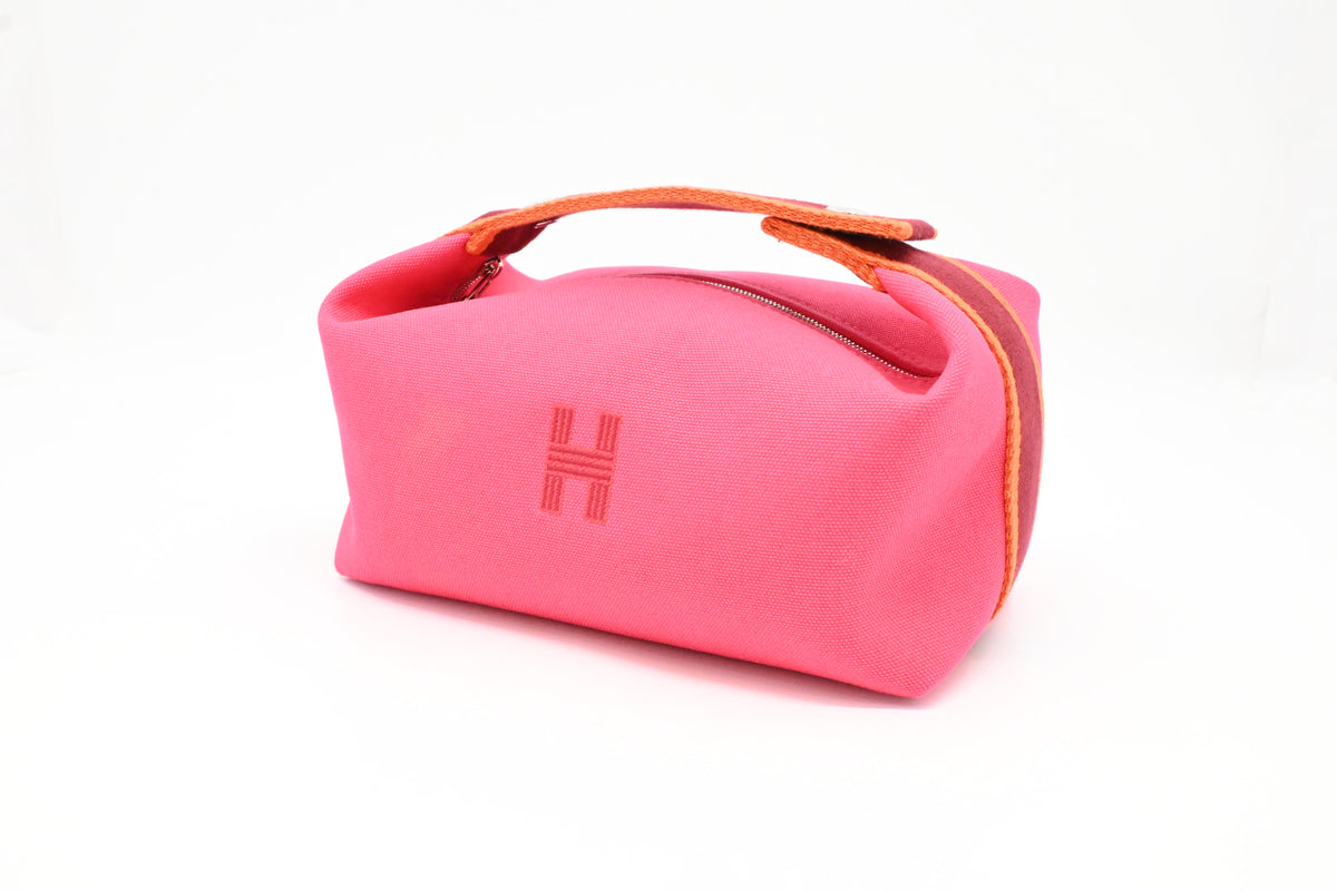 Hermes Bride a Brac Pouch in Pink Canvas