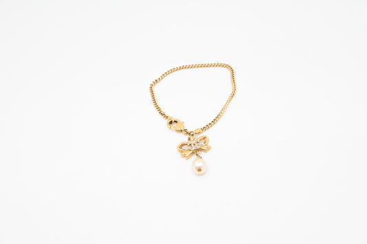 Chanel Pearl Bow Bracelet
