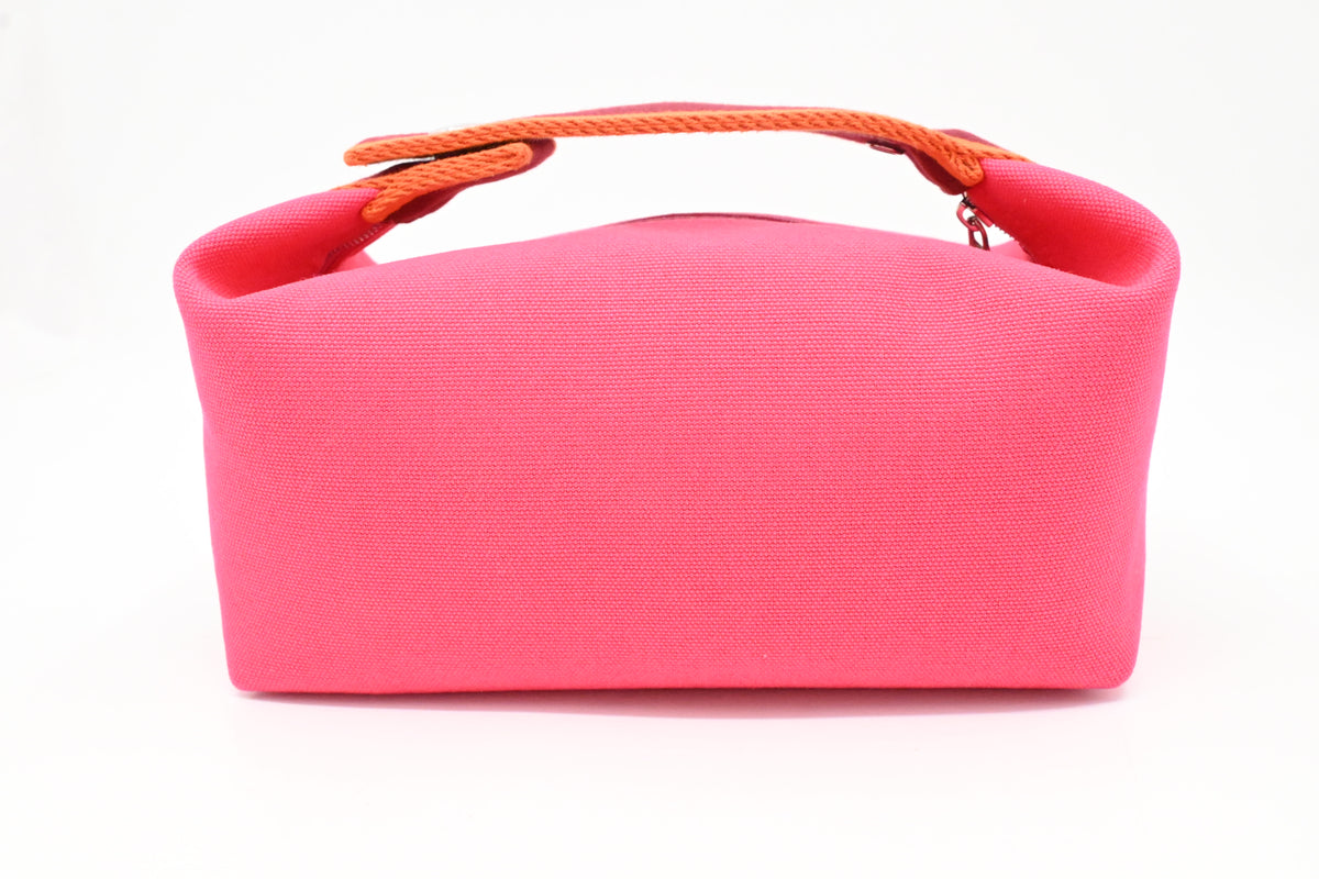 Hermes Bride a Brac Pouch in Pink Canvas
