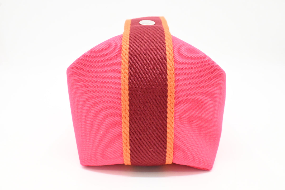 Hermes Bride a Brac Pouch in Pink Canvas