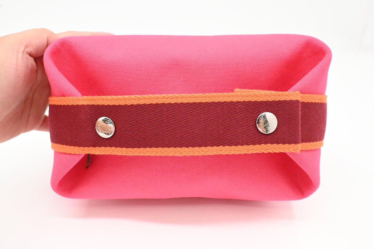 Hermes Bride a Brac Pouch in Pink Canvas
