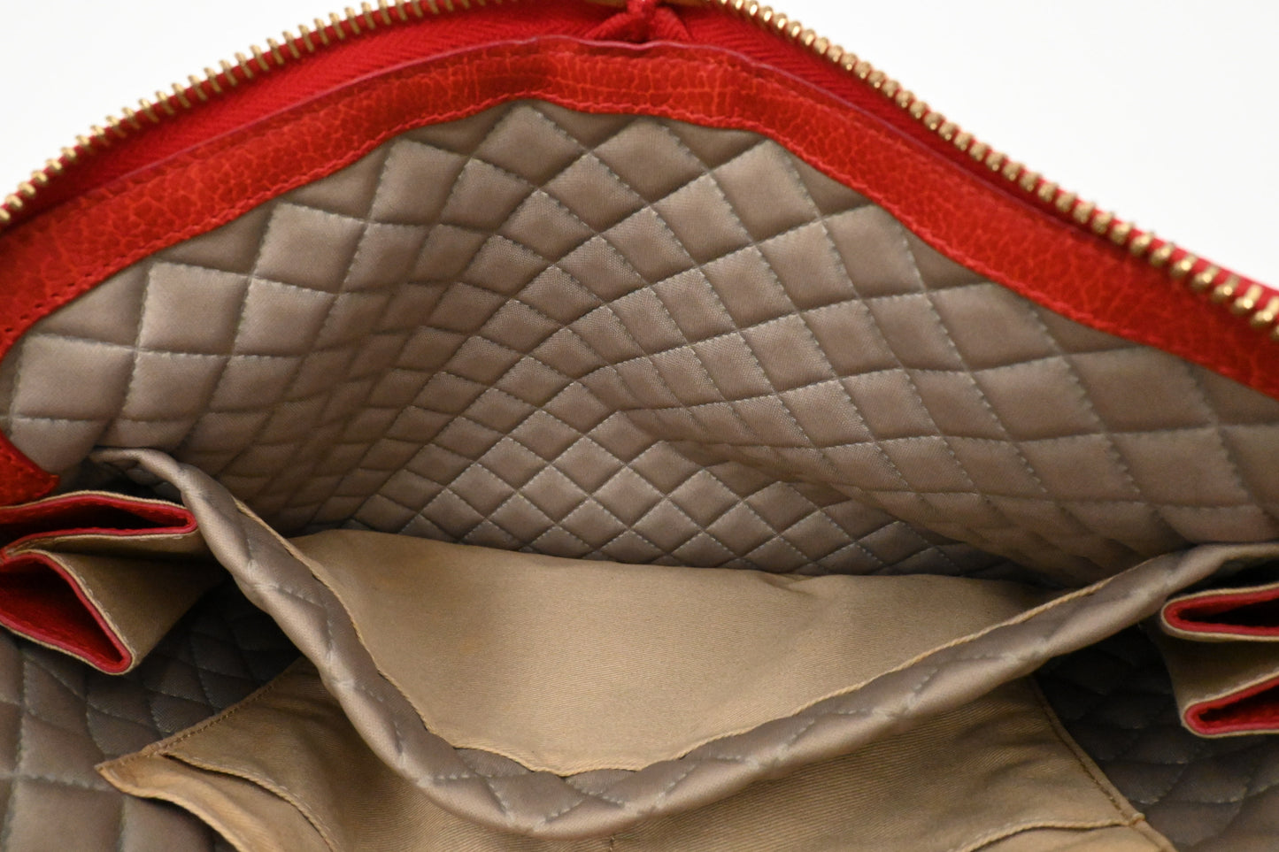 Chloe Lucy Shoulder Bag in Red Leather