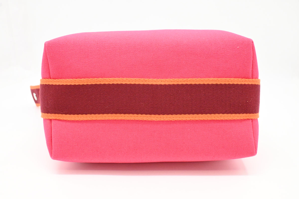 Hermes Bride a Brac Pouch in Pink Canvas