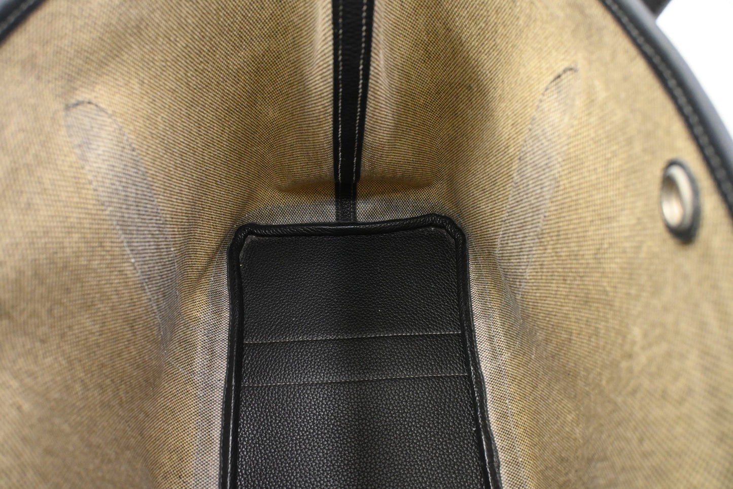 Hermes Garden Party 36 in White Canvas and Black Leather