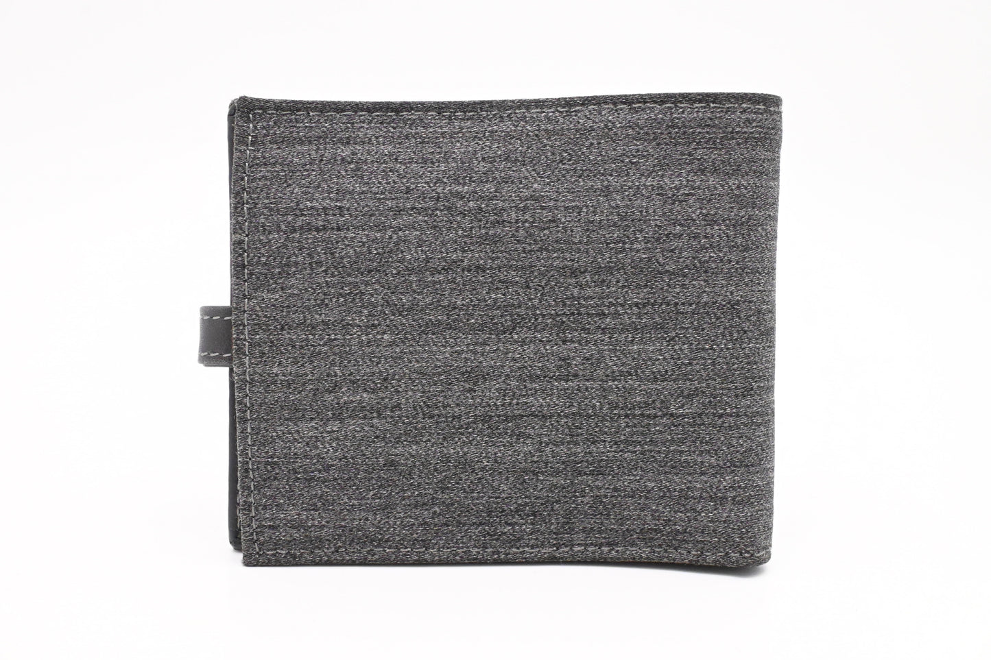 Ferragamo Compact Wallet in Grey Canvas