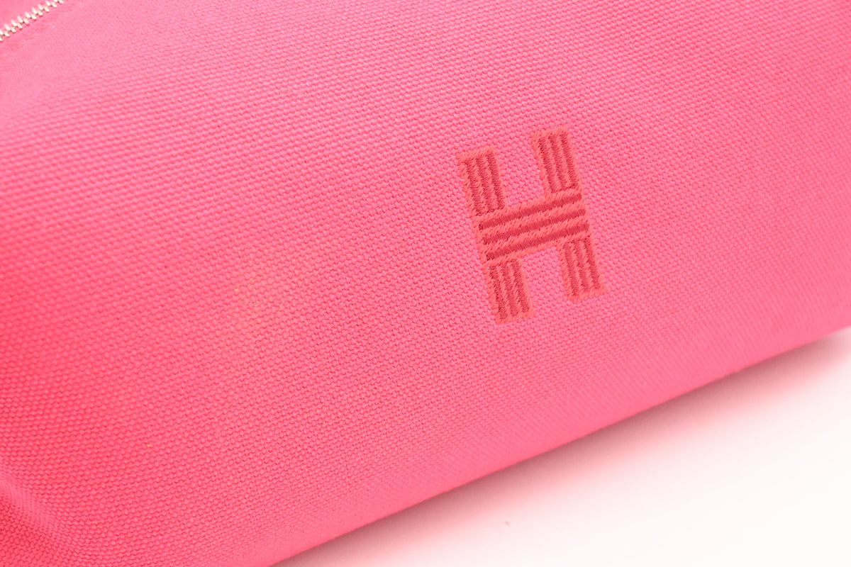 Hermes Bride a Brac Pouch in Pink Canvas