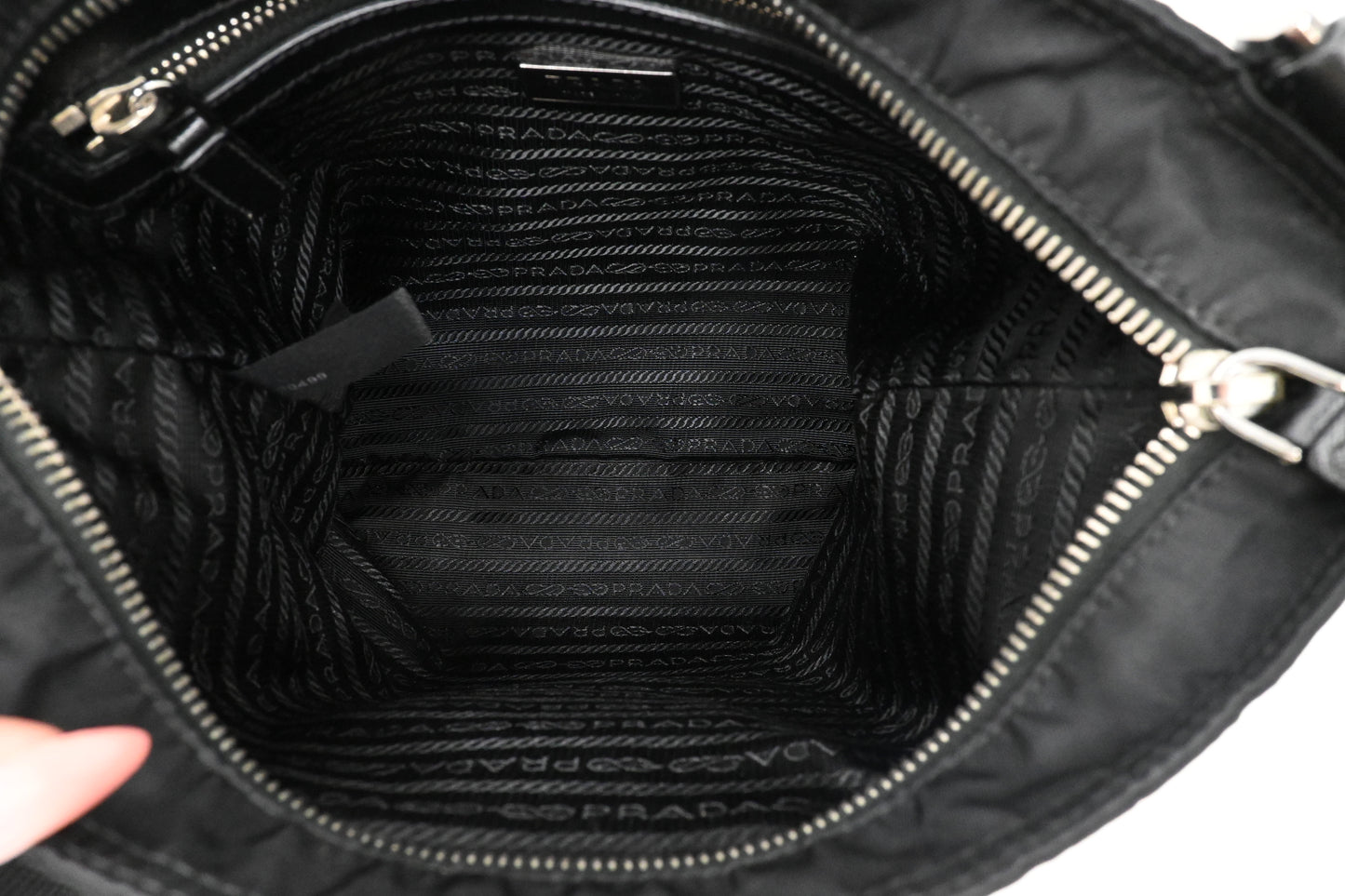 Prada Chimera Crossbody Bag in Black Nylon