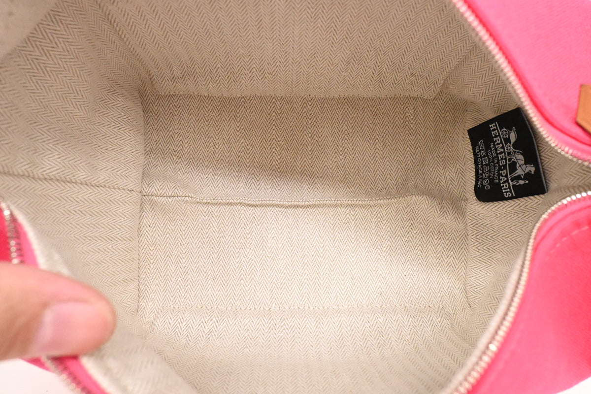 Hermes Bride a Brac Pouch in Pink Canvas