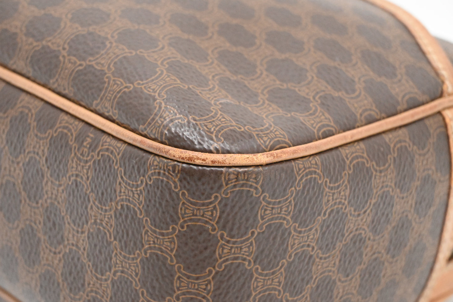 Celine Crossbody Bag in Brown Macadam Canvas