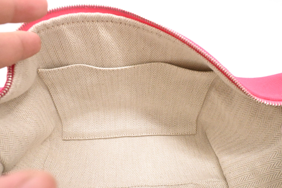 Hermes Bride a Brac Pouch in Pink Canvas