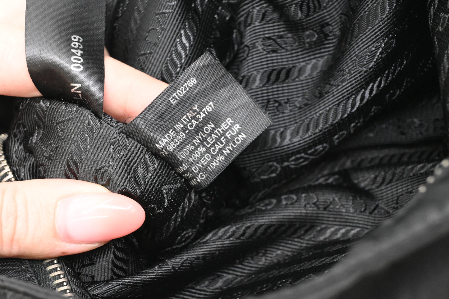 Prada Chimera Crossbody Bag in Black Nylon