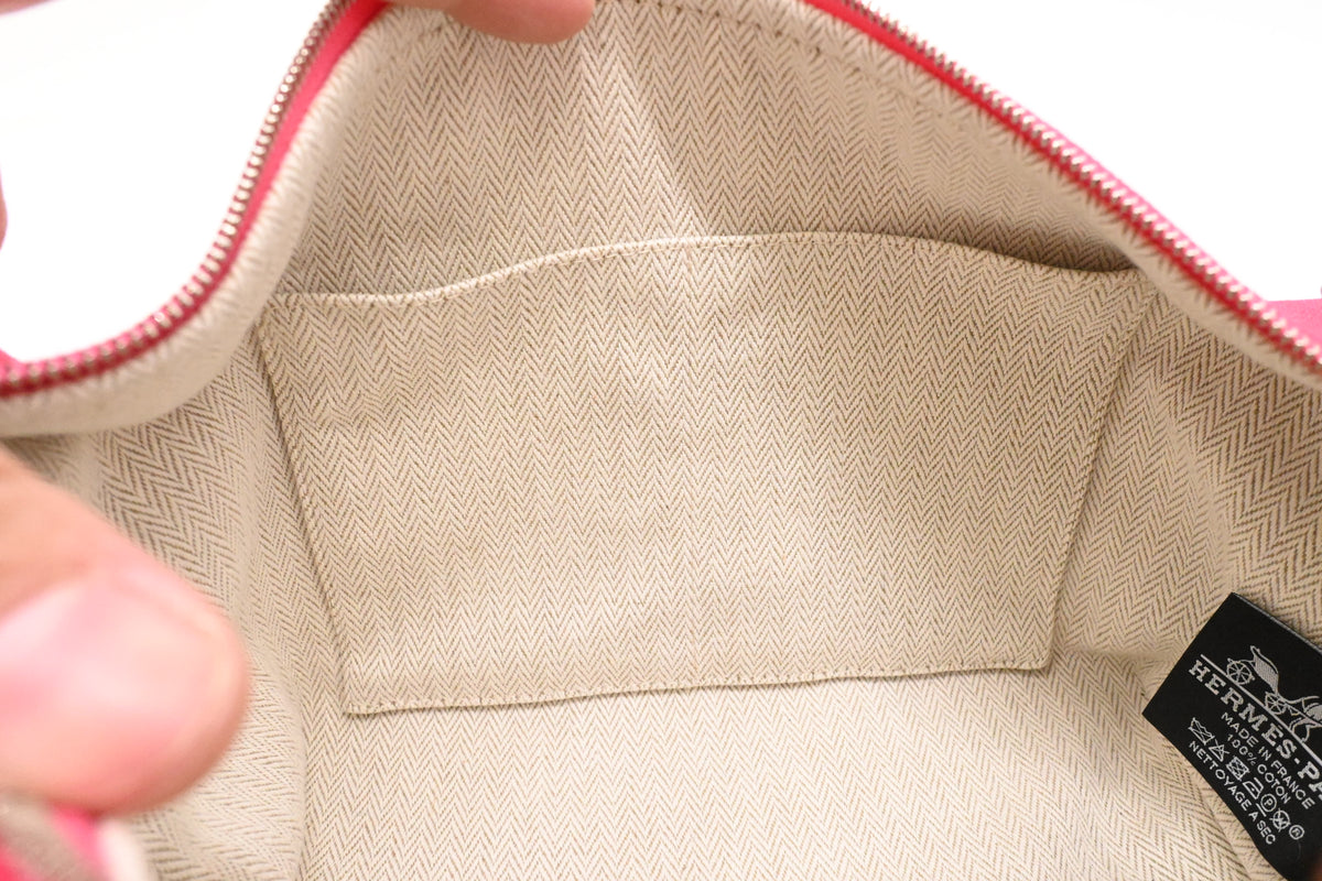 Hermes Bride a Brac Pouch in Pink Canvas