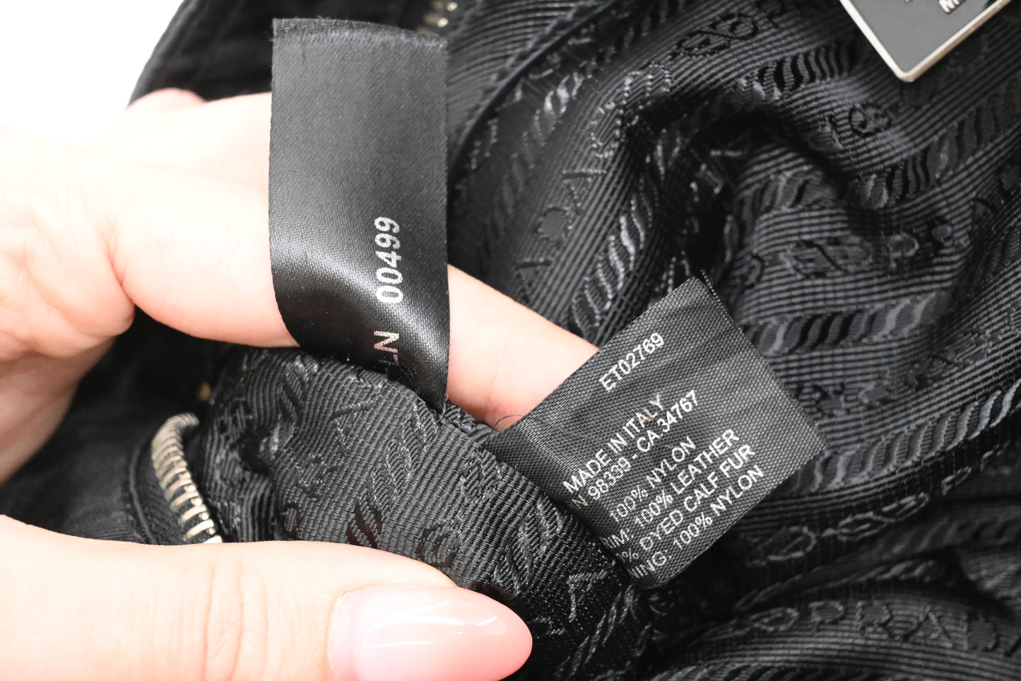 Prada Chimera Crossbody Bag in Black Nylon