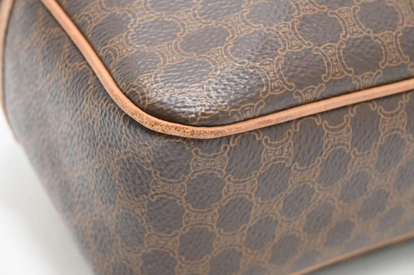 Celine Crossbody Bag in Brown Macadam Canvas