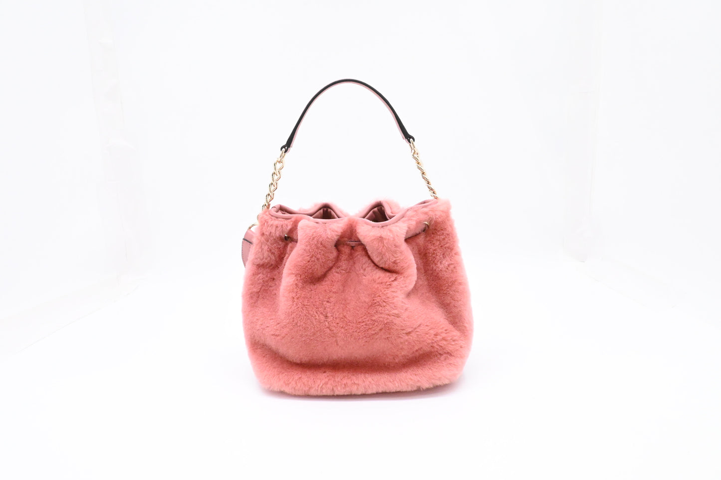 Jimmy Choo Bucket Bag in Pink Synthetic Fur