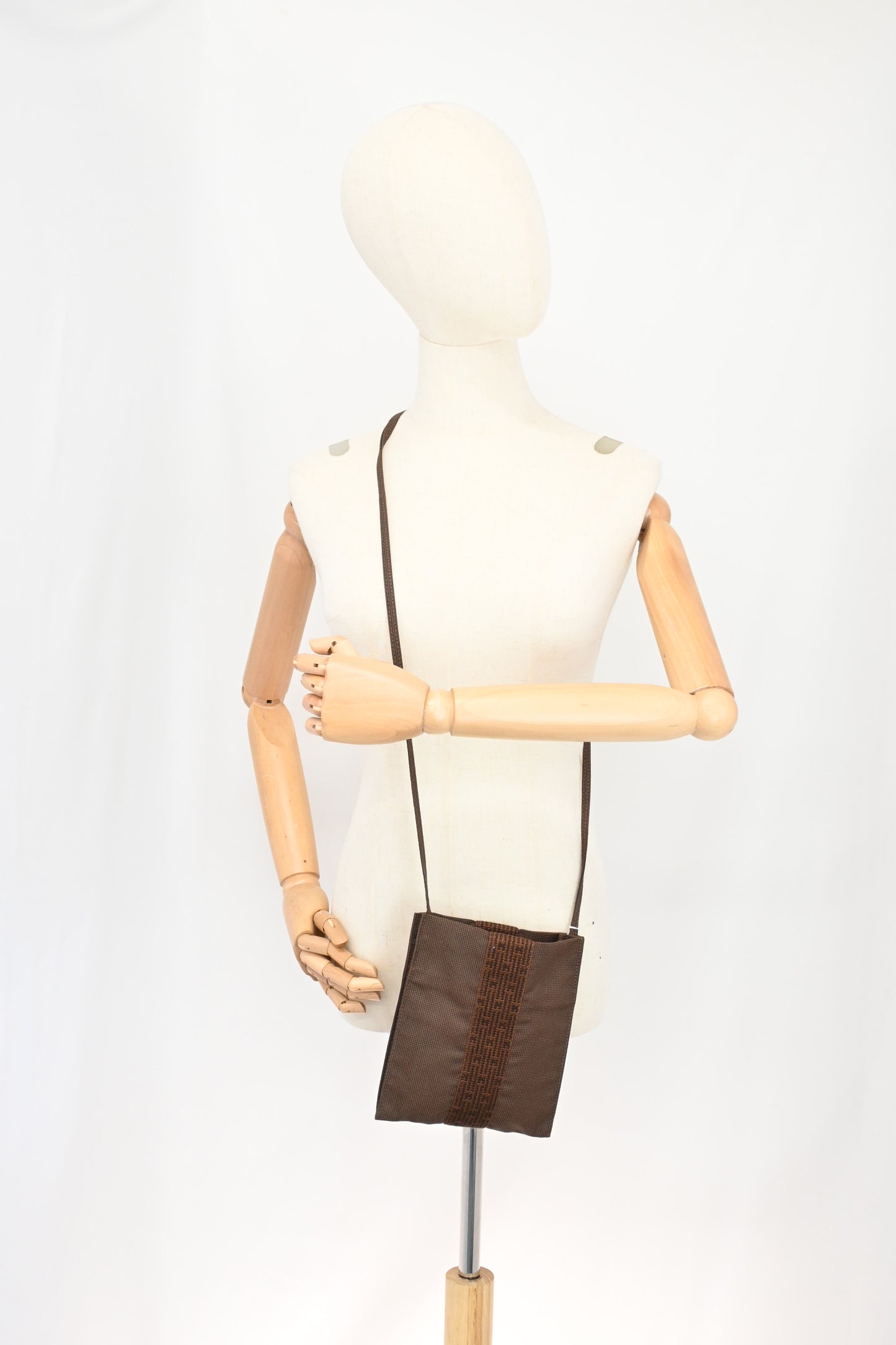 Hermes Onimaitou Pochette in Brown Herline Canvas