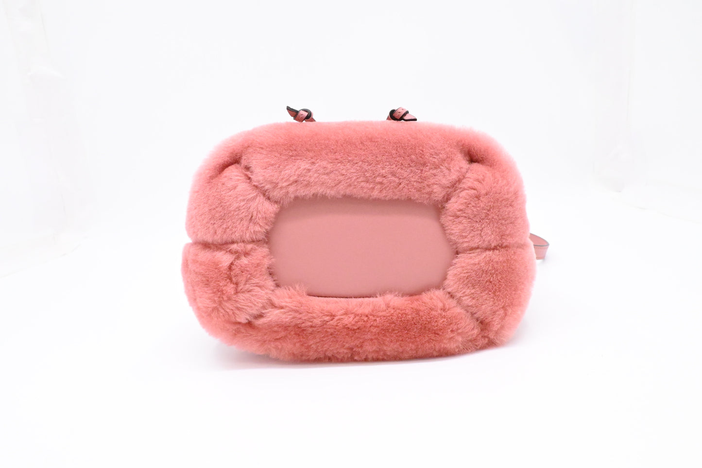 Jimmy Choo Bucket Bag in Pink Synthetic Fur