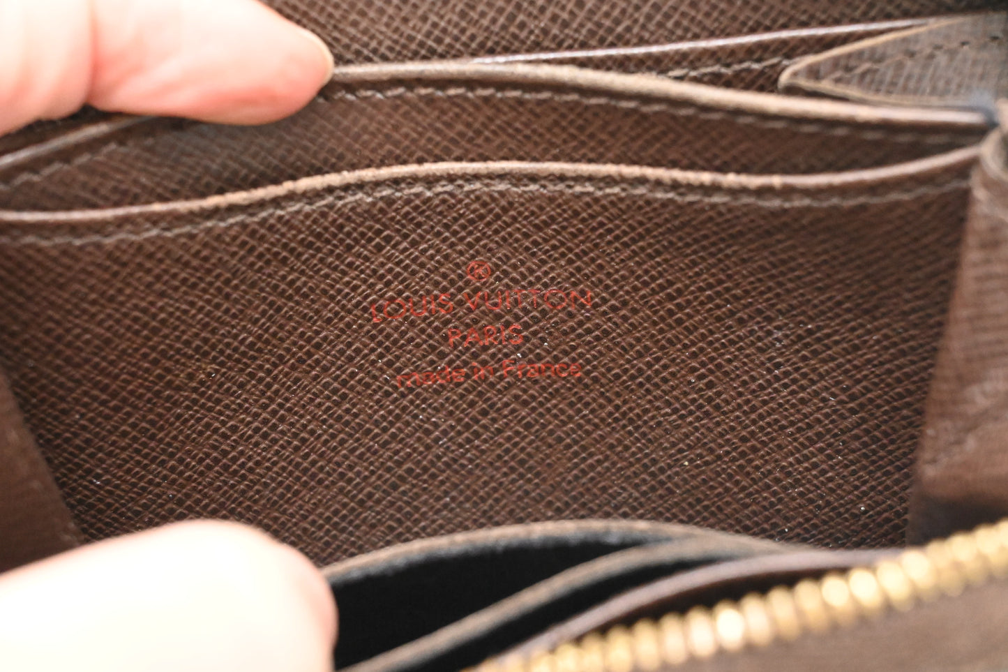 Louis Vuitton Compact Zippy in Damier Ebene Canvas