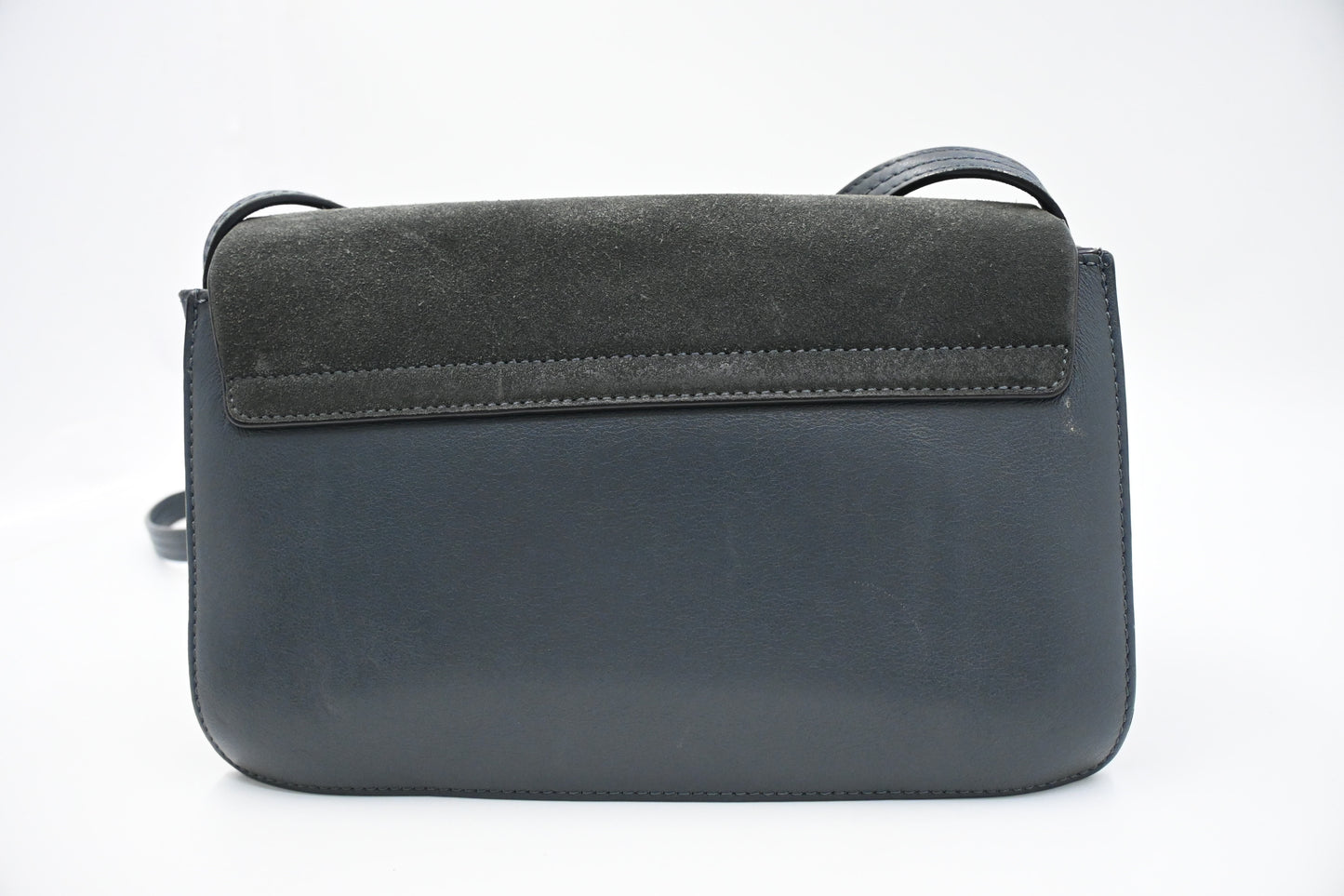 Chloe Faye Crossbody Bag in Blue Leather