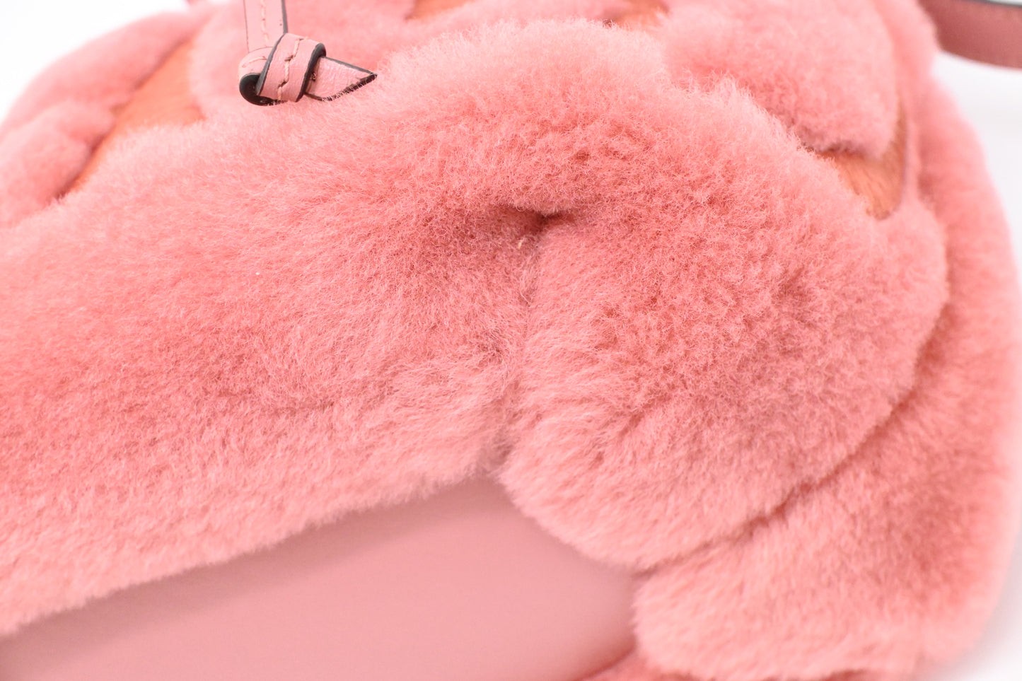 Jimmy Choo Bucket Bag in Pink Synthetic Fur